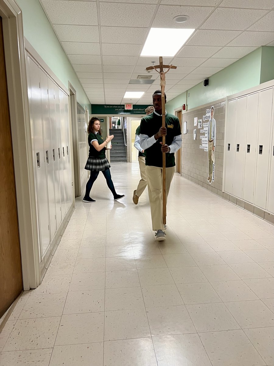 Today’s Eucharistic Procession &amp; Benediction filled our halls with faith! Each homeroom became a prayer space, where students reflected through rosary, journaling, scripture coloring, and more. A beautiful way to celebrate Catholic Schools Week!
