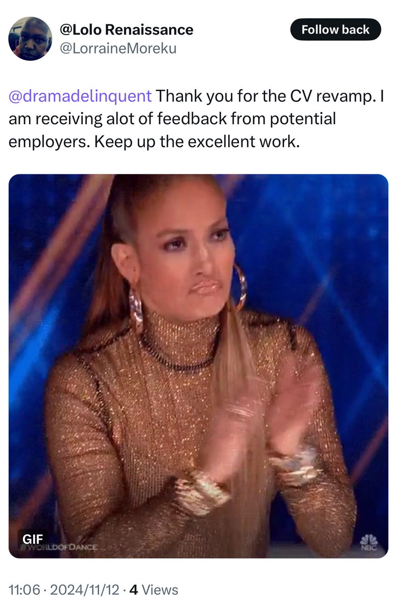 dramadelinquent's tweet image. I started this business almost 4 years ago when I read an HR Manager say, that she throws CVs away that aren’t formatted properly 

Let me help you with yours 

CV R100 - R200
LinkedIn R550
Advanced LinkedIn R700
Exec resume R750
Cover letter R100
Interview prep R350

CV and…