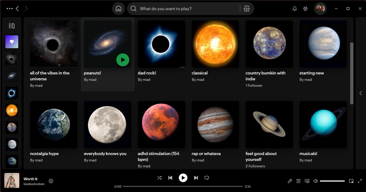 madsmedium's tweet image. my spotify playlists make me so happy
