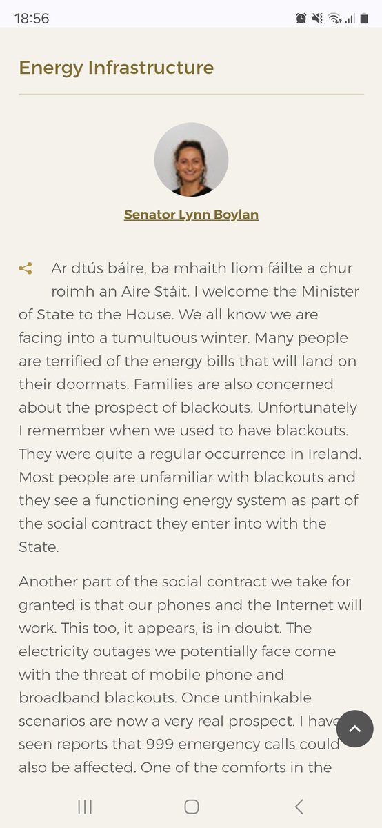 Lynn Boylan ๐ท๐๐พ (@lnbdublin) on Twitter photo Two years ago I warned the Government that they needed a contingency plan for storm damage to communication lines, especially now that everyone has moved to mobile phones. <a href="/drivetimerte/">Drivetime RTE</a> Two years ago I warned the Government that they needed a contingency plan for storm damage to communication lines, especially now that everyone has moved to mobile phones. <a href="/drivetimerte/">Drivetime RTE</a>