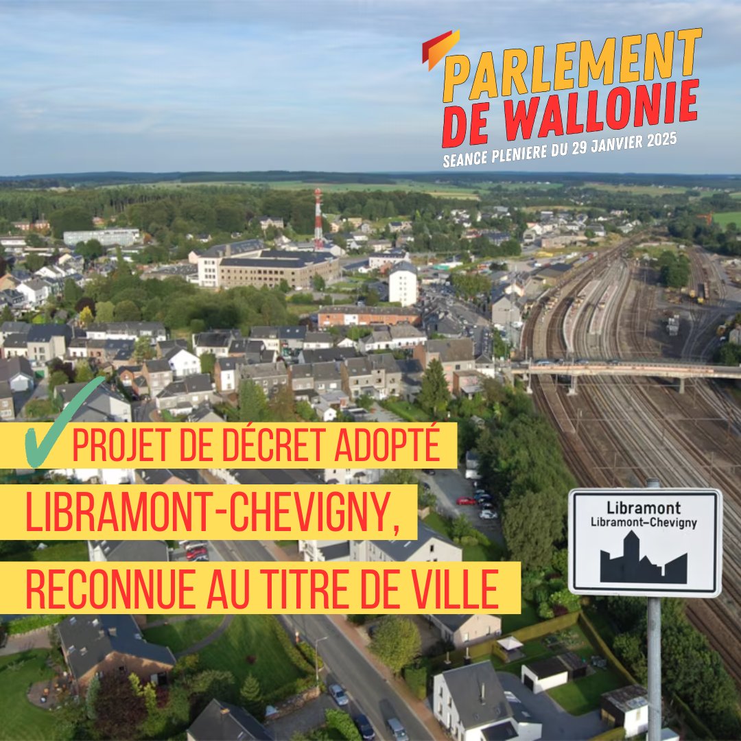 Willy BORSUS (@wborsus) on Twitter photo 🔴🟡 C'est fait, c'est voté : Libramont est désormais une #ville. Un décret initié par l'entité communale de Libramont-Chevigny et porté tous les Députés régionaux de la Province de Luxembourg. Un titre symbolique pour une Ville qui dispose de multiples atouts <a href="/ParlWallonie/">Parlement de Wallonie</a> 🔴🟡 C'est fait, c'est voté : Libramont est désormais une #ville. Un décret initié par l'entité communale de Libramont-Chevigny et porté tous les Députés régionaux de la Province de Luxembourg. Un titre symbolique pour une Ville qui dispose de multiples atouts <a href="/ParlWallonie/">Parlement de Wallonie</a>
