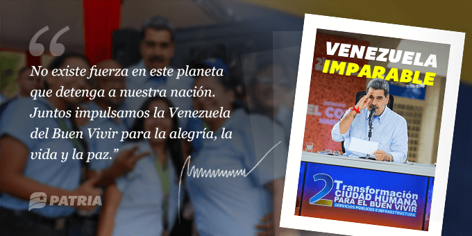 🔔 #ÚLTIMAHORA || Continúa la entrega del #BonoVenezuelaImparable enviado por nuestro Pdte. <a href="/NicolasMaduro/">Nicolás Maduro</a> a través de la #PlataformaPatria.

📌 La entrega tendrá lugar hasta el #31Ene de 2025.

<a href="/MSVEnLinea/">Somos Venezuela | MSVEnLinea</a> <a href="/MSVSocial/">MSV Protección social</a> <a href="/veQRSocial/">veQR - Somos Venezuela</a>

#29Ene #Venezuela #SomosVenezuela