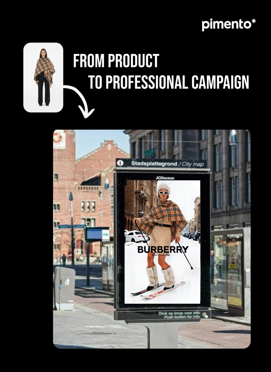 PimentoDesign's tweet image. Your product + your artistic direction + winter = Pimento design 🌶️

Create stunning visuals with our image generation tool!

Want to know more about how we created this #burberry  campaign in seconds?

Like this post and write &quot;Pimento” in the comments to get access 👀 @Burberry…