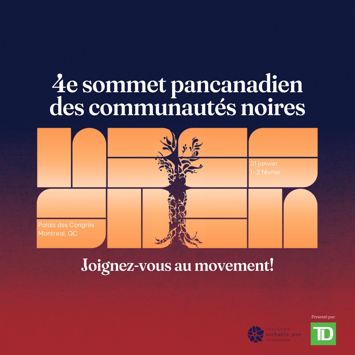 CCUNESCO (@ccunesco) on Twitter photo Rejoignez-nous pour la 4ᵉ édition du Sommet pancanadien des communautés noires organisé par la <a href="/MichaelleJ_FDN/">Fondation Michaëlle Jean Foundation</a>.
L’objectif du Sommet est de sensibiliser aux défis des communautés noires et d'encourager une action collective à travers les dialogues.
bit.ly/40z3jCD Rejoignez-nous pour la 4ᵉ édition du Sommet pancanadien des communautés noires organisé par la <a href="/MichaelleJ_FDN/">Fondation Michaëlle Jean Foundation</a>.
L’objectif du Sommet est de sensibiliser aux défis des communautés noires et d'encourager une action collective à travers les dialogues.
bit.ly/40z3jCD