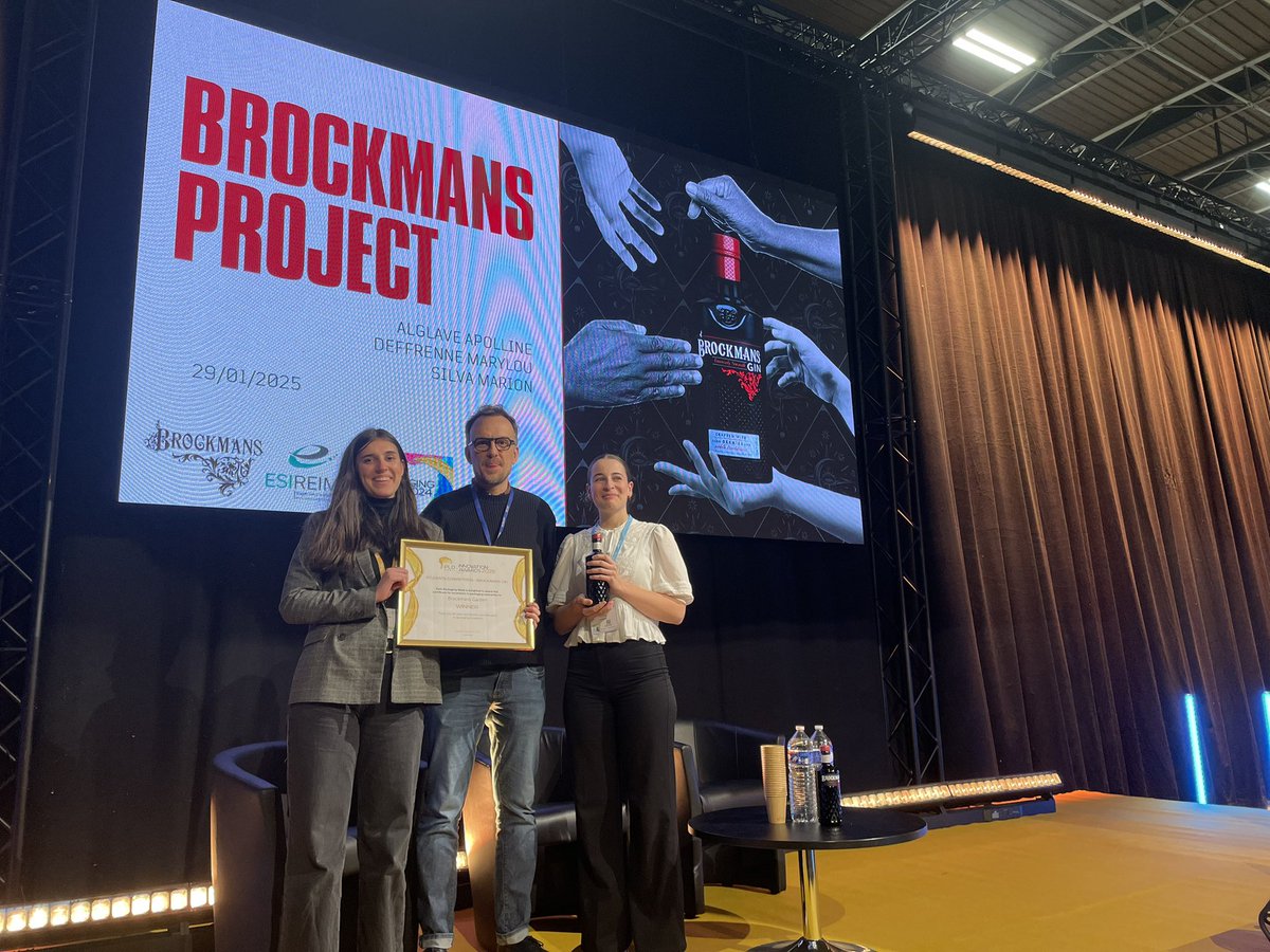 ESIReims's tweet image. Superbes présentations des 3eme année ingénieurs packaging ESIREIMS au PPW devant une salle comble avec notre partenaire Brockmans Gin | B Corp™ 
Merci à tous les étudiants pour leurs innovations. Nous sommes fiers de vous ! @universitereims  @Clement_URCA