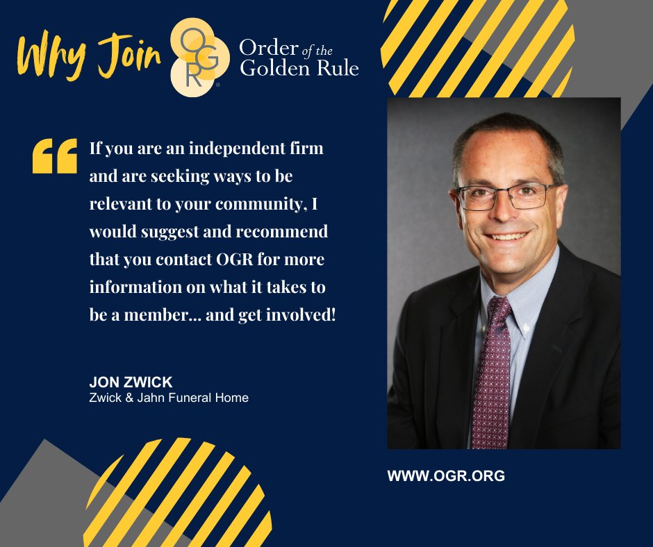 Why join OGR? #OGR offers your #FuneralHome the knowledge, connections, and advice you need to become a relevant pillar of your community! Learn more at ogr.org #FuneralDirectors #FuneralLeaders #FuneralService