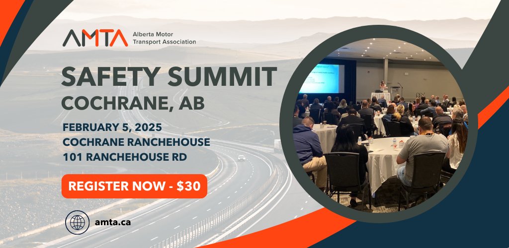 Our Cochrane Safety Summit will take place NEXT Wednesday, February 5, 2025. 

Join us for a full day of content including a keynote presentation, and sessions with WCB, Trucking HR Canada, our event tradeshow, &amp; more.

Tickets are only $30! Register now: ow.ly/Zbu450UHNAg