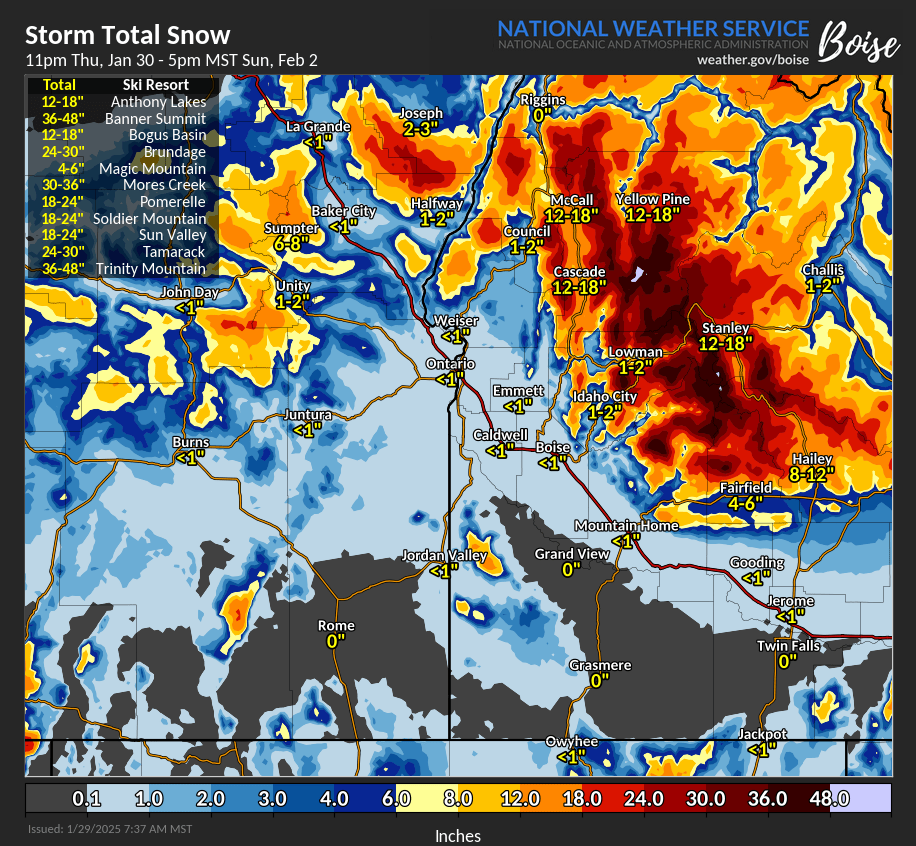 NWS Boise tweet media