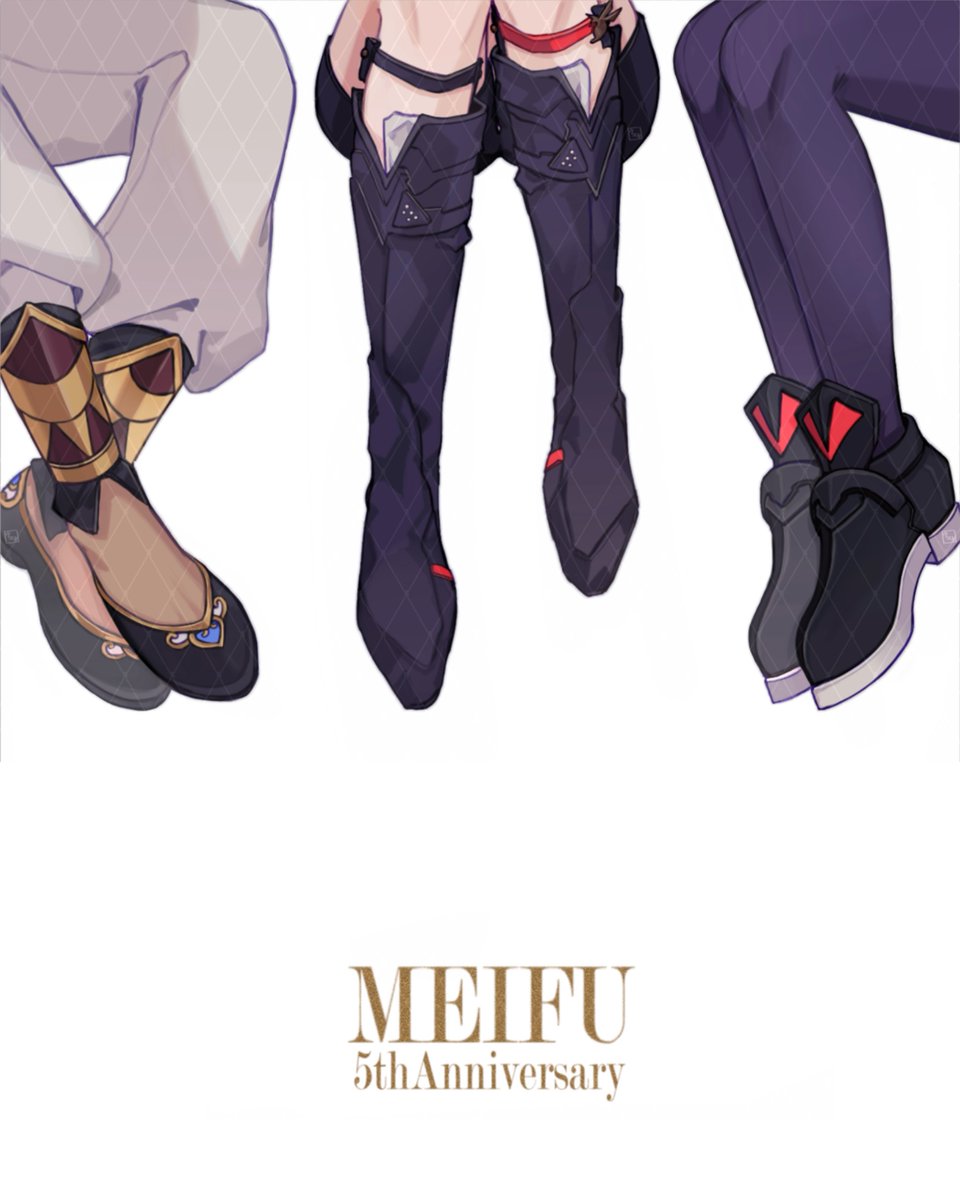 メイフ5周年おめでとうございます！！！
#メイフ5周年 #MEIFU5thAnniversary #メイフ
#絵リッサ #絵ブラヒム #フレン見て