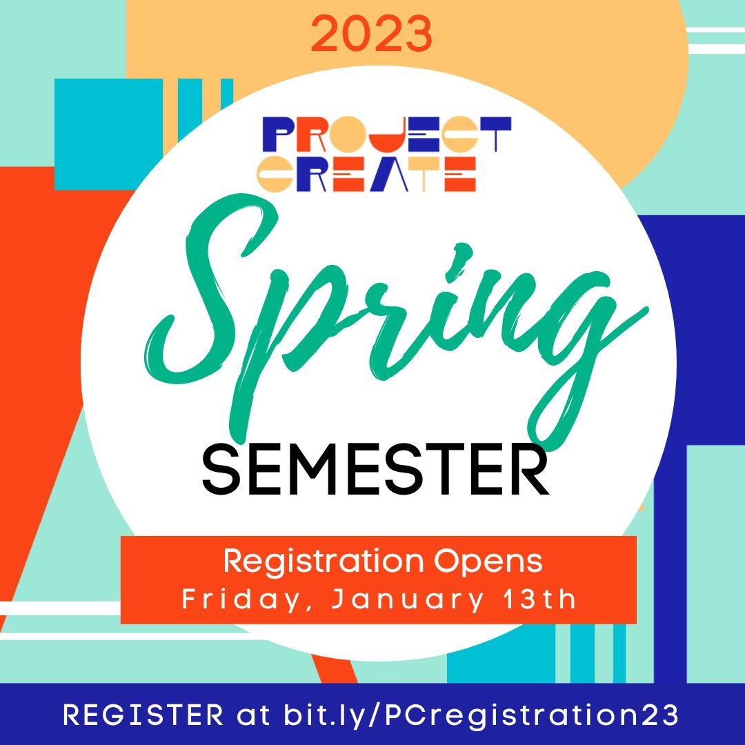 ProjectCreateDC's tweet image. SPRING 2025 Classes Are Almost Here! - mailchi.mp/projectcreated…