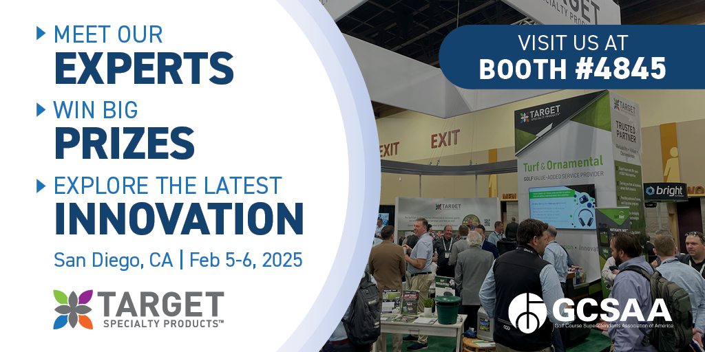 Exciting things are happening at booth #4845 during GCSAA 2025 in San Diego! Stop by for your chance to win incredible prizes and learn more about our latest solutions. See you there! 🎁 #GCSAA2025 
Learn More bit.ly/3ZHY6b6