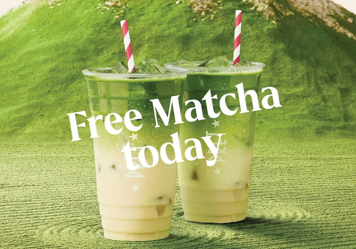 Happy Matcha Launch Day! Download and register for the free Pret app to enjoy a FREE 16 oz Matcha Latte today only 🍵 Link to download ➡️ pret.go.link/?adj_t=1kg9q79i