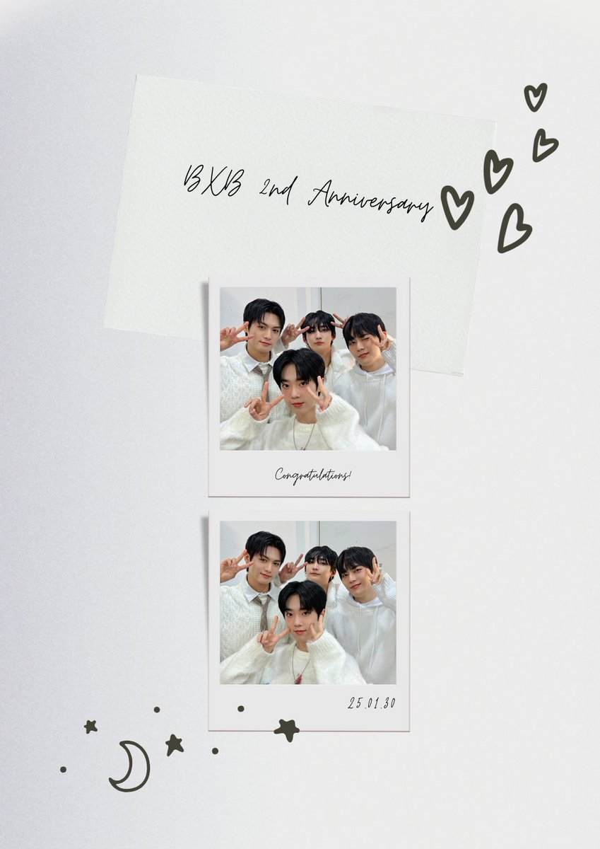 🥳2025.01.30🥳

🤍BXB 2nd Anniversary🤍
비엑스비의 데뷔 2주년을 축하합니다🎂

#BXB #비엑스비
#BXB_2nd_Anniversary