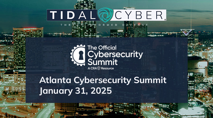 Come meet with @Tidal Cyber at the #Cybersecurity Summit Atlanta this Friday! Stop by our booth to learn how Tidal Cyber can help your security teams focus resources and effort on the threats that pose the biggest risk to your enterprise.