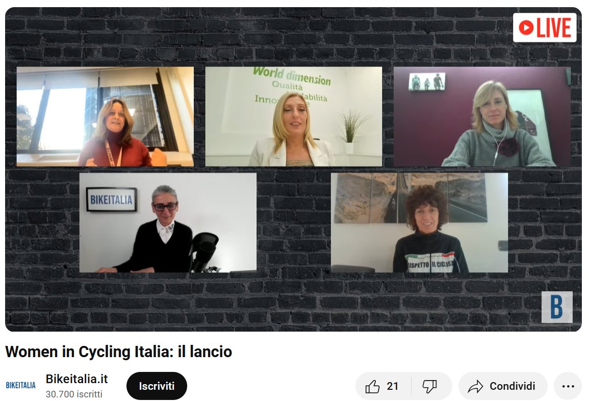 Oggi ore 12.00, lancio ufficiale di Women in Cycling Italy con un webinar ideato dall'infaticabile Pinar Pinzuti, di Bikeitalia.it. Anna Donati, portavoce di #amodo e viaggiatrice in bicicletta, ha seguito la call e parteciperà alla rete.
mobilitadolce.net/nasce-women-in…