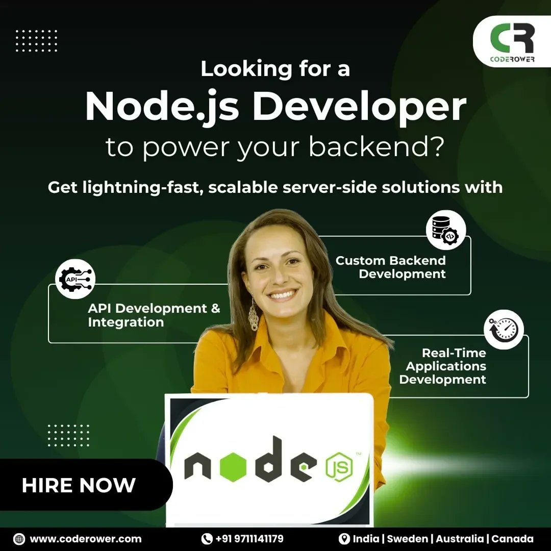coderower's tweet image. Looking for a skilled Node.js developer to supercharge your backend? With CodeRower, you get top-tier Node.js developers who bring efficiency, speed, and reliability to your projects.
💡 Let’s build something amazing together!
🌐 coderower.com/page/hire-node…
#nodejs #nodejsexperts