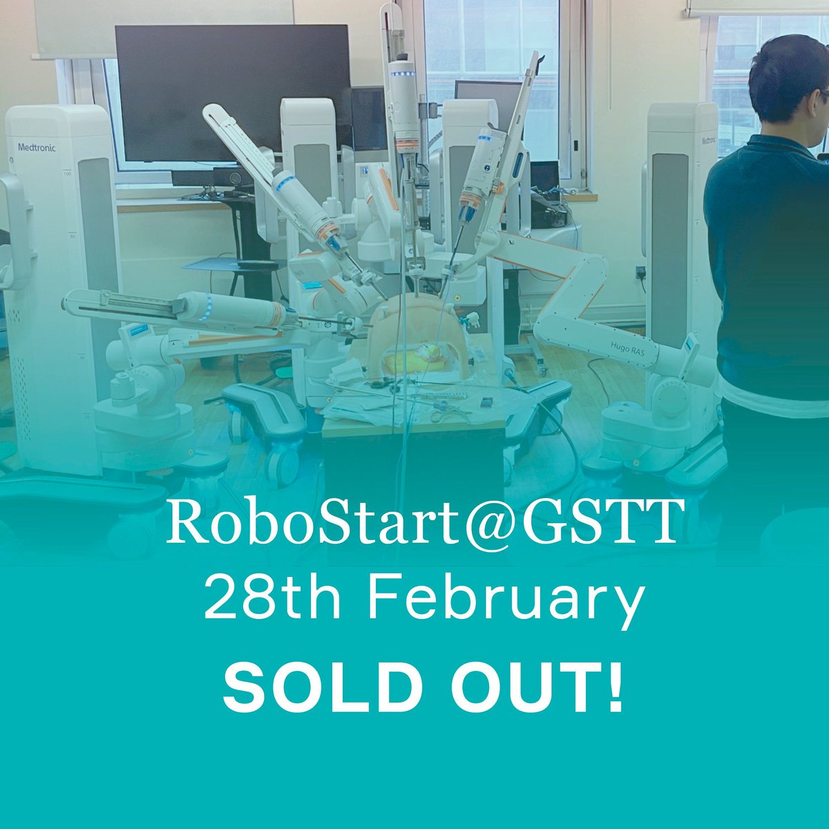 The IMRA-GSTT RoboSET course on February 28th is officially sold out! Thank you to everyone who registered. 

Places are a few places left in the GSTT/IMRA Robotic Prostatectomy Course on 1st March - snap them up here:
buff.ly/3PTQTQL 

<a href="/GSTTnhs/">Guy's and St Thomas'</a> <a href="/GSTTCharity/">Guy’s & St Thomas’ Charity</a>