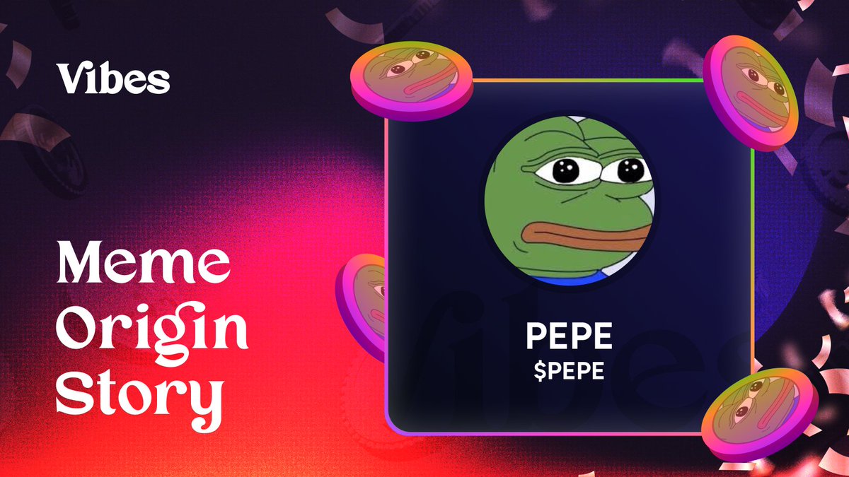 Pepe the Frog 🐸

On this week's Meme Origin Story

We explore Pepe the Frog and $PEPE the memecoin. 👇