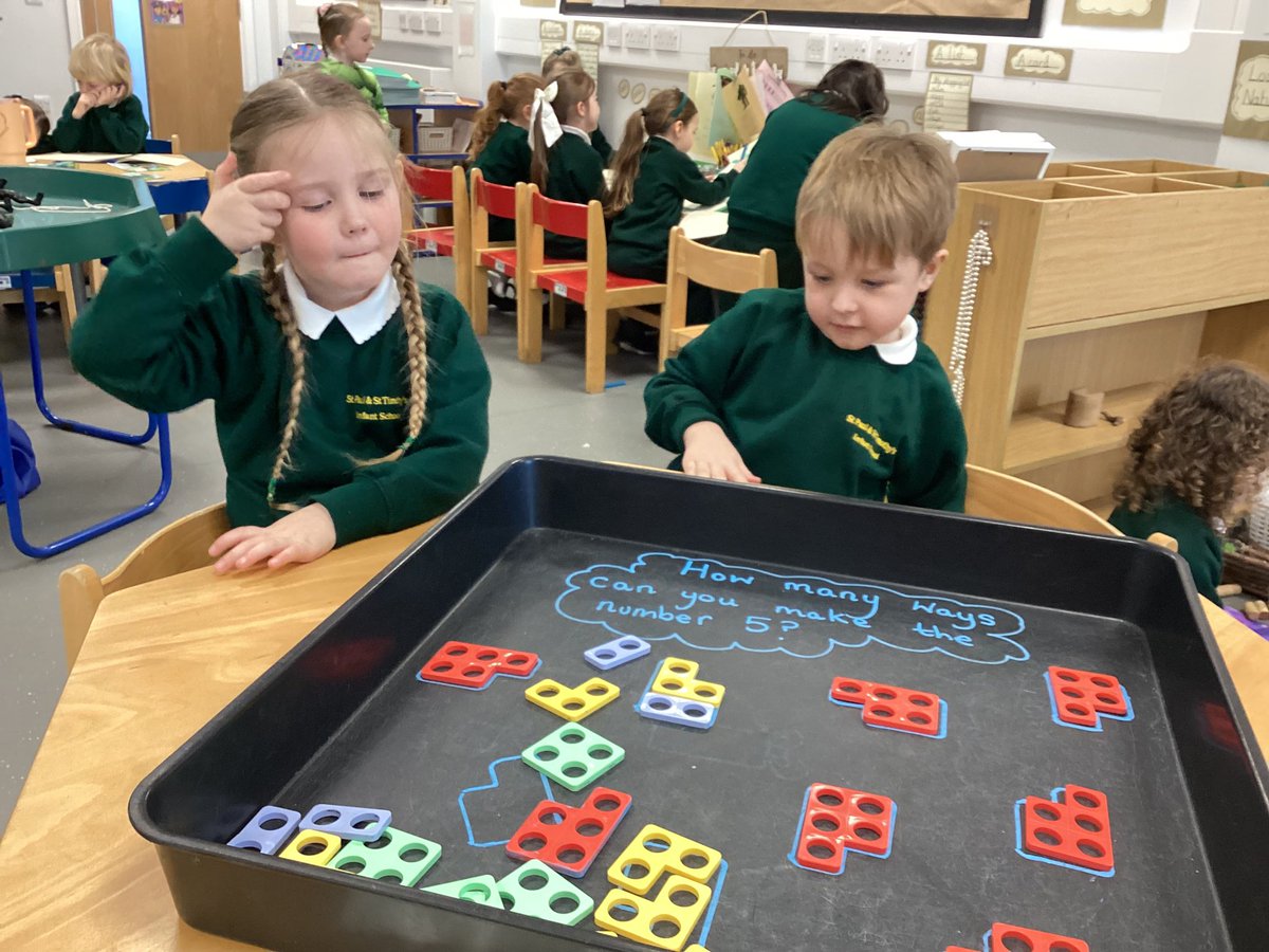 RC have enjoyed exploring the different ways of making the number 5 this week. They have also worked on understanding and representing 0 to 5.