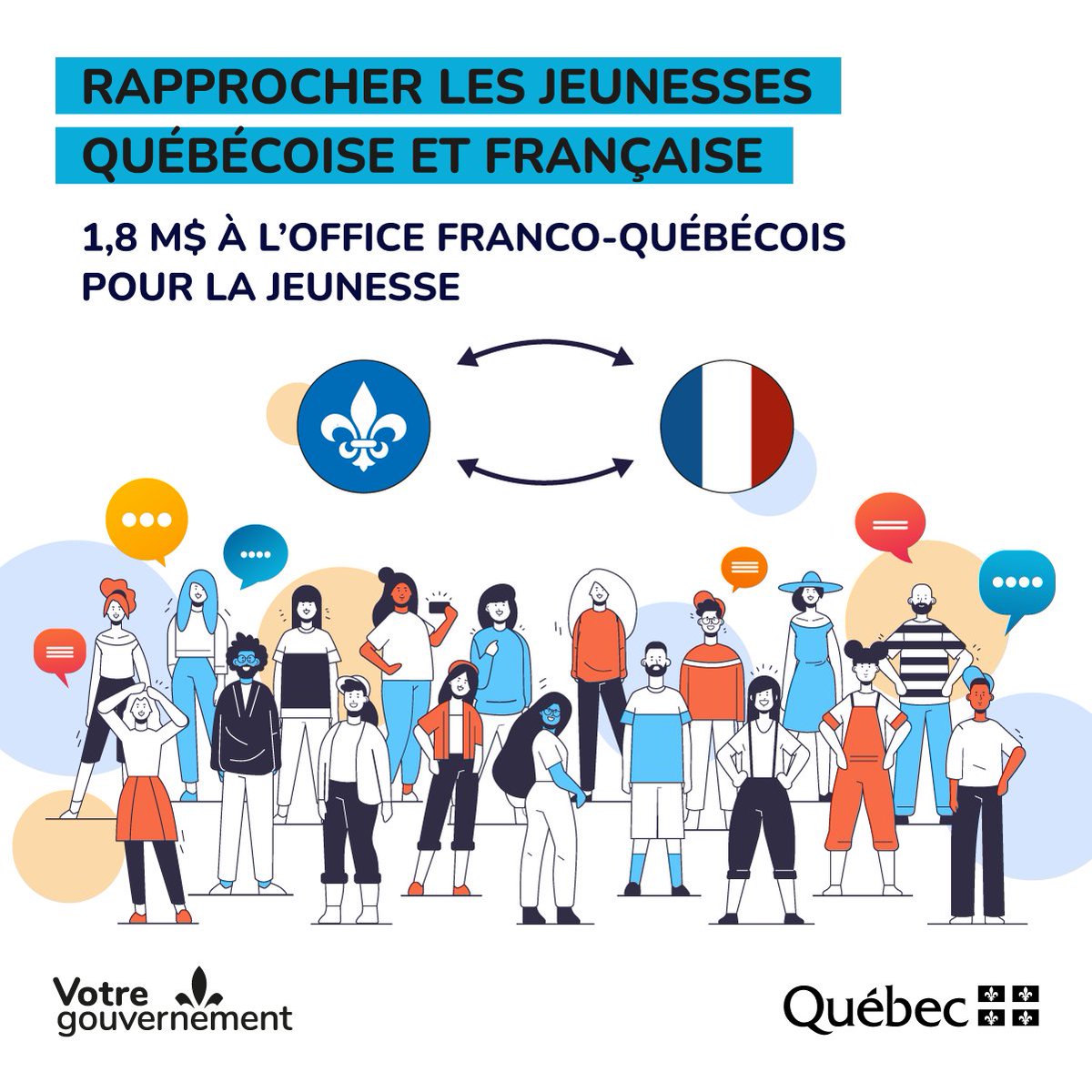 SAJ_Qc's tweet photo. #communiqué
1,8 M$ pour la mise en œuvre de programmes de mobilité entre le Québec et la France

Détails : https://t.co/jQ0YSKssVS | @ofqj_france | #QcFierPartenaire #SAJQc #JeunesQc #JeunesseEnAvant #France https://t.co/DgIkx7CZA6