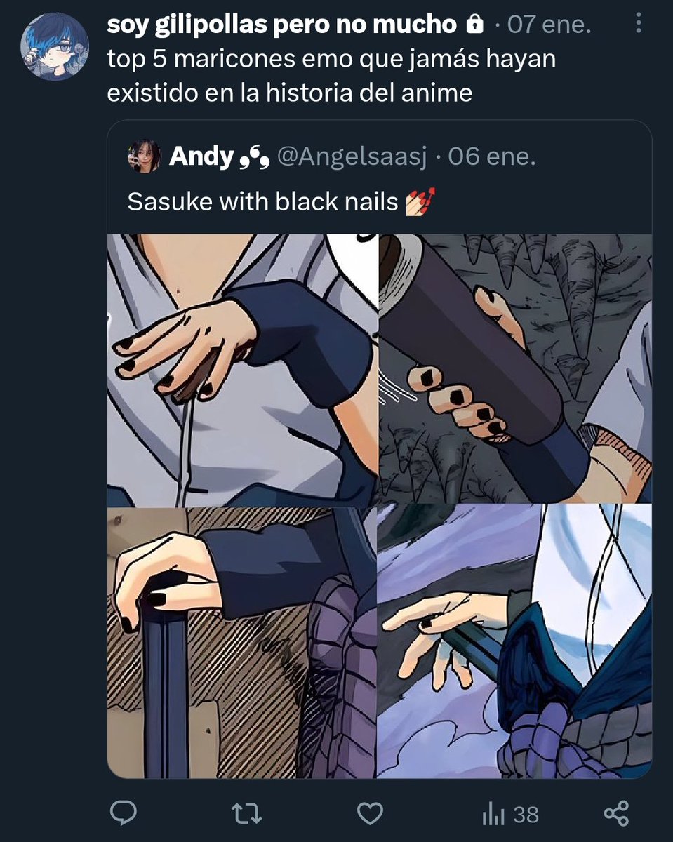 me copio que tweet de mi candado sois

(tiren peti que solo la uso pa quejarme y poner links de spoti <a href="/Juande_PL_/">soy gilipollas pero no mucho</a>)