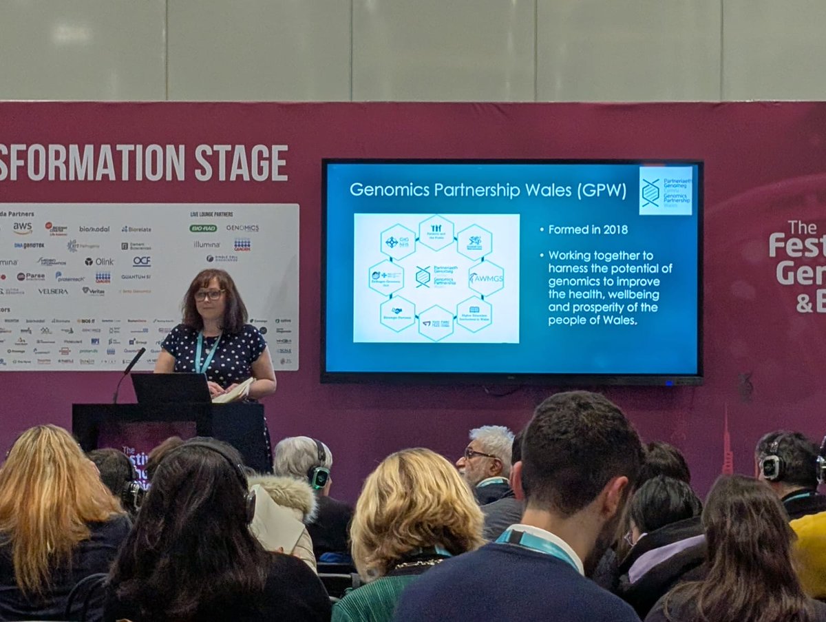 NOW ON STAGE:

Sophie Harding, All Wales Pharmacogenomics Lead, discussing 'Pharmacogenomics in NHS Wales' on the Healthcare Transformation Stage

#Pharmacogenomics #NHSWales #Genomics #FestivalofGenomics #GenomicsWales

<a href="/hardingnumber5/">Sophie Harding, PharmD</a> <a href="/FoGenomics/">The Festival of Genomics & Biodata</a>