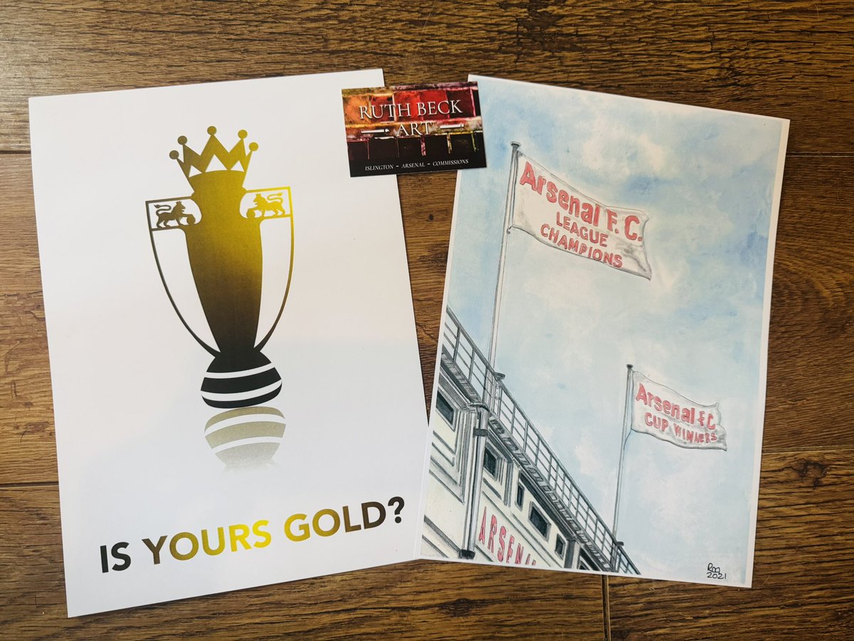 🚨#Giveaway Alert🚨 

Once we beat Girona tonight

A lucky follower will win A4 prints of my watercolour painting of Arsenal Double Flags 1971 &amp; a #IsYoursGold A4 poster.

All you need to do is Follow me, Like and Repost this post to be entered in the draw

#ChampionsLeague