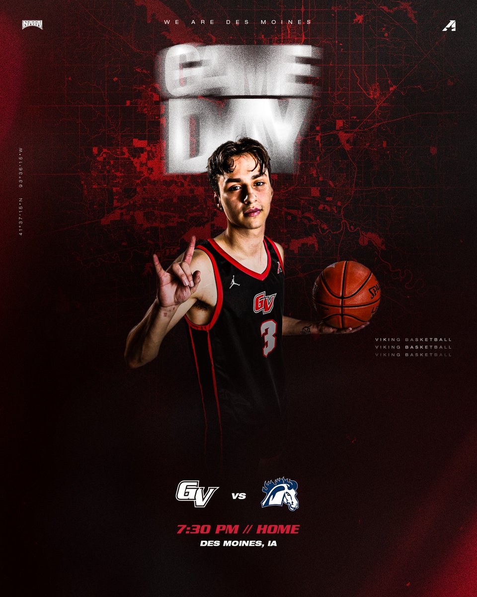 Viking Athletics (@vikingathletics) on Twitter photo M🏀 | #GAMEDAY | <a href="/GVVikingMBB/">Grand View Men's Basketball</a>
🆚 Mount Mercy University
📍 Des Moines, IA
⏰ 7:30 PM
📈 ow.ly/QrJ050UOZrN
📹 ow.ly/s8rV50UOZrO
🎟️ ow.ly/6SN850UOZrP
#WEAREDSM M🏀 | #GAMEDAY | <a href="/GVVikingMBB/">Grand View Men's Basketball</a>
🆚 Mount Mercy University
📍 Des Moines, IA
⏰ 7:30 PM
📈 ow.ly/QrJ050UOZrN
📹 ow.ly/s8rV50UOZrO
🎟️ ow.ly/6SN850UOZrP
#WEAREDSM