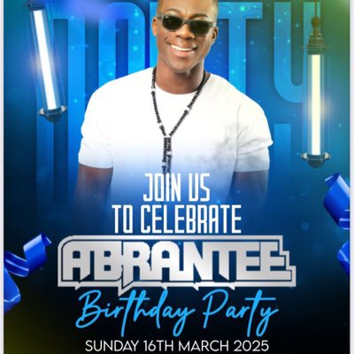 Abrantee (@djabrantee) on Twitter photo Birthday soon come🎉
📅 Date:16th March 2025
📍 Venue: @powerclublondon 37 Jewry Street, EC3N 2ER
🎶 DJs: @shugesindabuilding @moscamp1 @dennis_dna DJ Billy, Special Touch plus more!
⏰ Time: From 8 PM until late
✨ RSVP ONLY: Confirm your attendance guestlist@dlaworld.com. Birthday soon come🎉
📅 Date:16th March 2025
📍 Venue: @powerclublondon 37 Jewry Street, EC3N 2ER
🎶 DJs: @shugesindabuilding @moscamp1 @dennis_dna DJ Billy, Special Touch plus more!
⏰ Time: From 8 PM until late
✨ RSVP ONLY: Confirm your attendance guestlist@dlaworld.com.