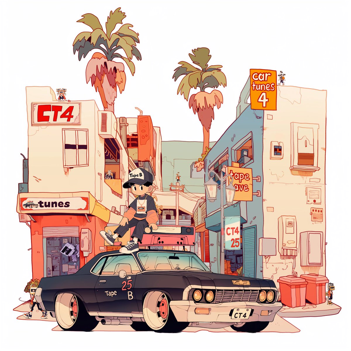 Tapebbeats's tweet image. GOOD MF MORNING
Cartunes Vol: 4 out now!!!!
A bunch of tunes from myself and friends
Hugeeee shoutout to Max Arriaga (@smax.art on ig) for the incredible artwork 🔥