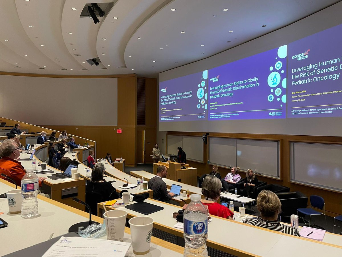 Centre Gen. & Policy (@genomics_policy) on Twitter photo Diya Uberoi, Academic Associate of Centre of Genomics and Policy (CGP) and Associate Director of Genetic Discrimination Observatory (GDO), presented the GDO's most recent project on #GeneticDiscrimination in #pediatric #oncology at <a href="/acces_access/">ACCESS-ACCES</a>'s Annual Conference 🩺 🧬 Diya Uberoi, Academic Associate of Centre of Genomics and Policy (CGP) and Associate Director of Genetic Discrimination Observatory (GDO), presented the GDO's most recent project on #GeneticDiscrimination in #pediatric #oncology at <a href="/acces_access/">ACCESS-ACCES</a>'s Annual Conference 🩺 🧬