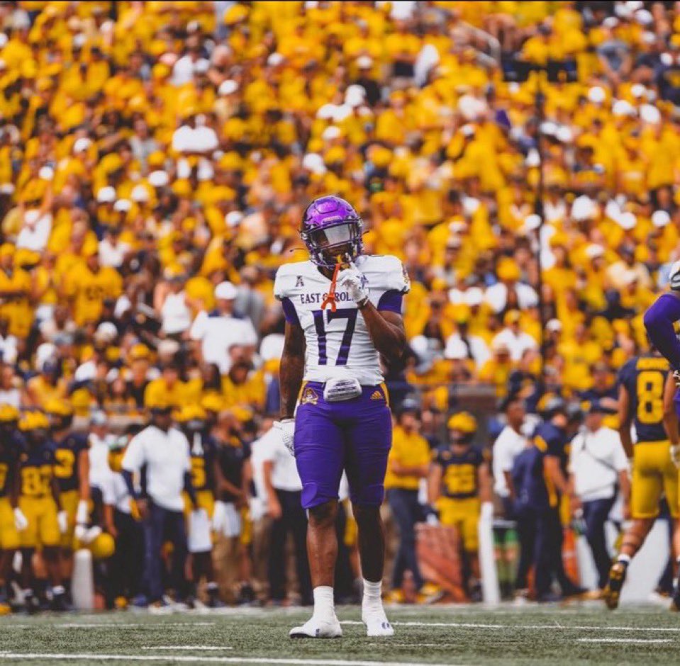 Blessed to receive an offer from <a href="/ECUPiratesFB/">ECU Football</a> 🟪⬜️

<a href="/RicoZackery/">Coach Zackery</a> @CoachA_ECU <a href="/CoachRLuke/">Coach RJ Luke</a> <a href="/CoachMHealy/">Mike Healy</a> <a href="/ericgodfree/">egodfree</a> <a href="/NGHSFootball/">North Gwinnett Football</a> <a href="/Rivals/">Rivals</a> @On3Recruits <a href="/247recruiting/">247Sports Recruiting</a> <a href="/adamgorney/">Adam Gorney</a> <a href="/FCRecruits/">First Choice Recruiting</a> <a href="/JeremyO_Johnson/">Jeremy Johnson</a>