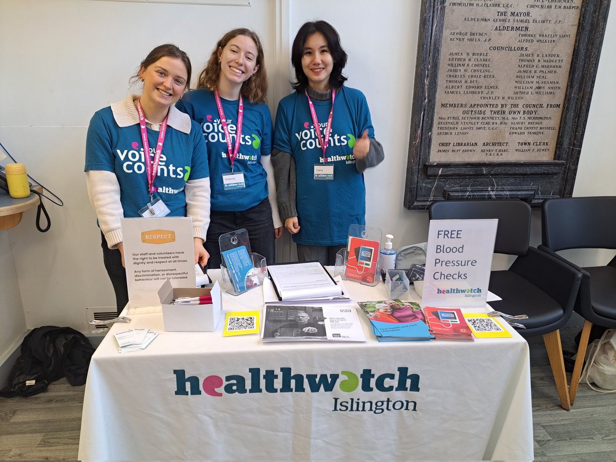 A big thank you to our incredible staff and volunteers for joining us today at Islington Central Library! 💙 Together, we shared vital information about #cancerawareness, gathered feedback on health services from Islington residents, and provided blood pressure test.