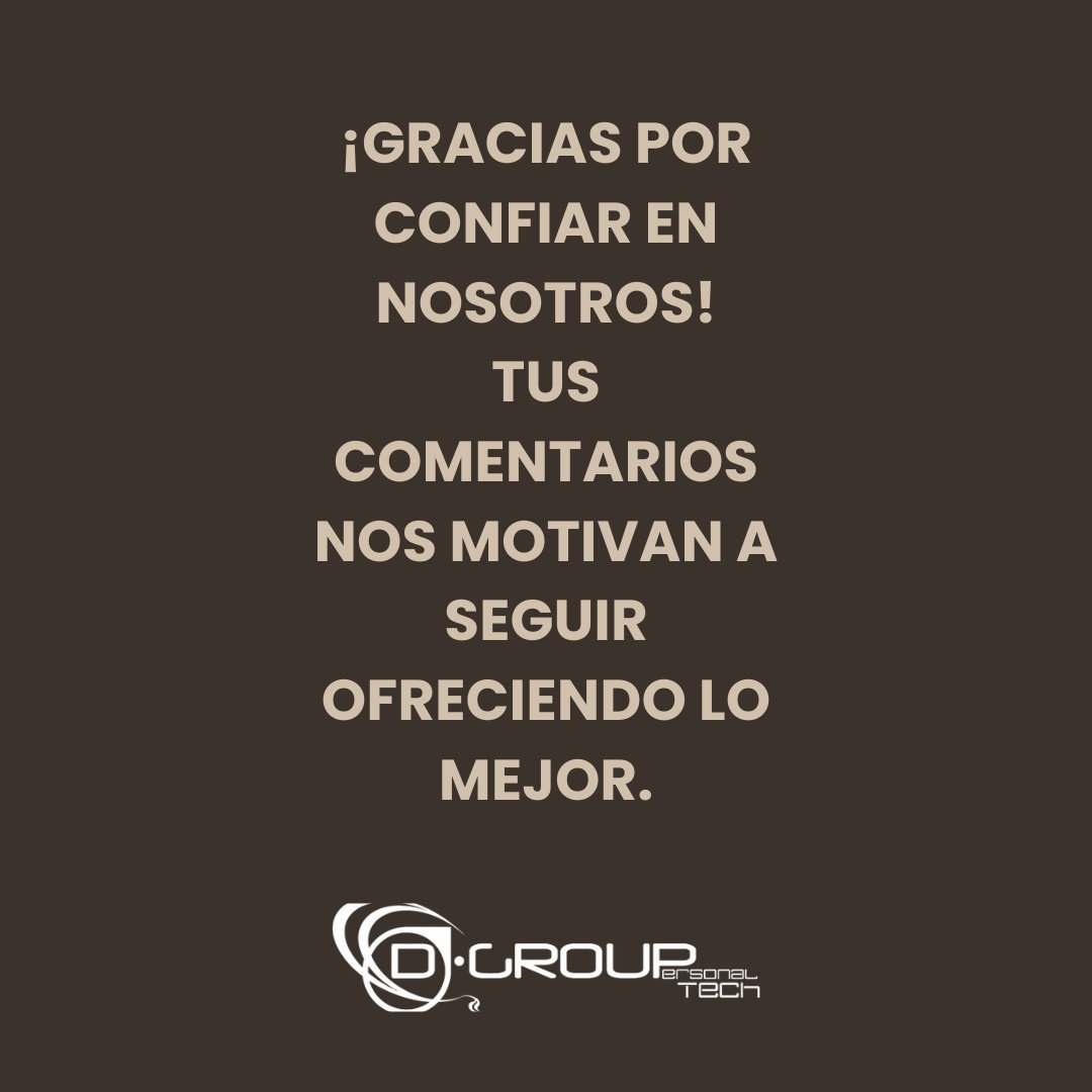 DGroupPTech's tweet photo. ¡Tu opinión nos inspira a seguir mejorando! 🌟
GRACIAS POR CONFIAR EN NOSOTROS
¿Ya compartiste tu experiencia? 📝

#ClientesSatisfechos #reseñas https://t.co/RetrApt6O5