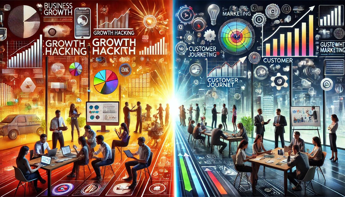 Ethumgroup's tweet image. Growth Hacking vs. Growth Marketing 🚀

Growth Hacking = Fast, experimental, short-term wins.
Growth Marketing = Long-term, customer-focused, sustainable growth.
Both drive results—choose what fits your goals. 👇 #Growth #WednesdayMotivation #Growingtips