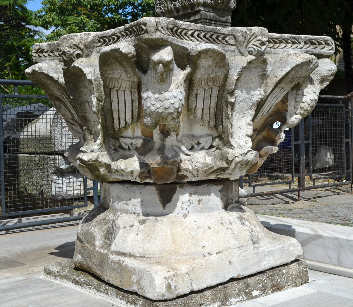 Early Byzantine capital with eagles
At Istanbul Archaeological Museums