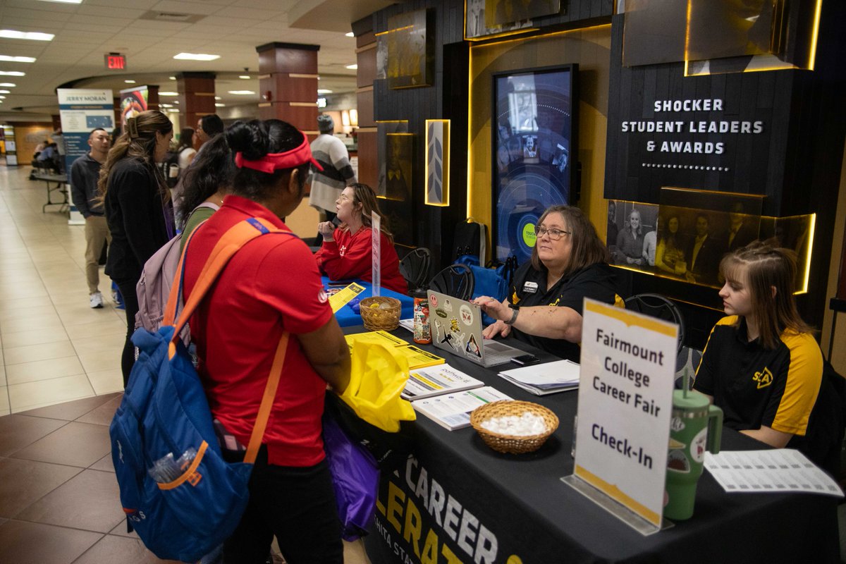 ShockerCareer's tweet image. The Fairmount College Career Fair is next week! Liberal arts students, join us on Feb. 6, from 11 a.m. - 1 p.m. in the RSC! Visit wichita.edu/FairmountFair to register.

#ShockersUp @FairmountWSU @WSU_AdvisorLAS @elliottschool @hugowallschool @WSU_POLS @WSUSocialWork @PGSO_WSU