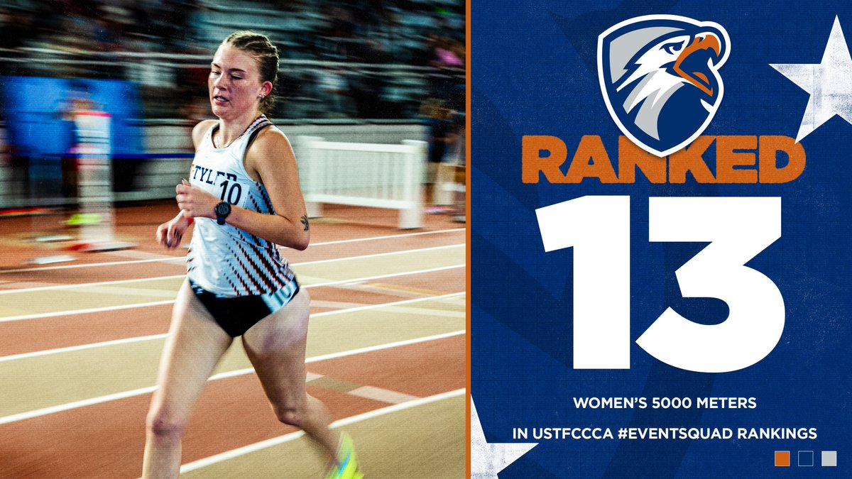 WT&amp;F | <a href="/UTT_XCTF/">UT Tyler Track and Field/Cross Country</a> has gotten off to a bigtime start and rank inside the top 20 nationally in four different disciplines in the USTFCCCA #EventSquad rankings!

#SwoopSwoop