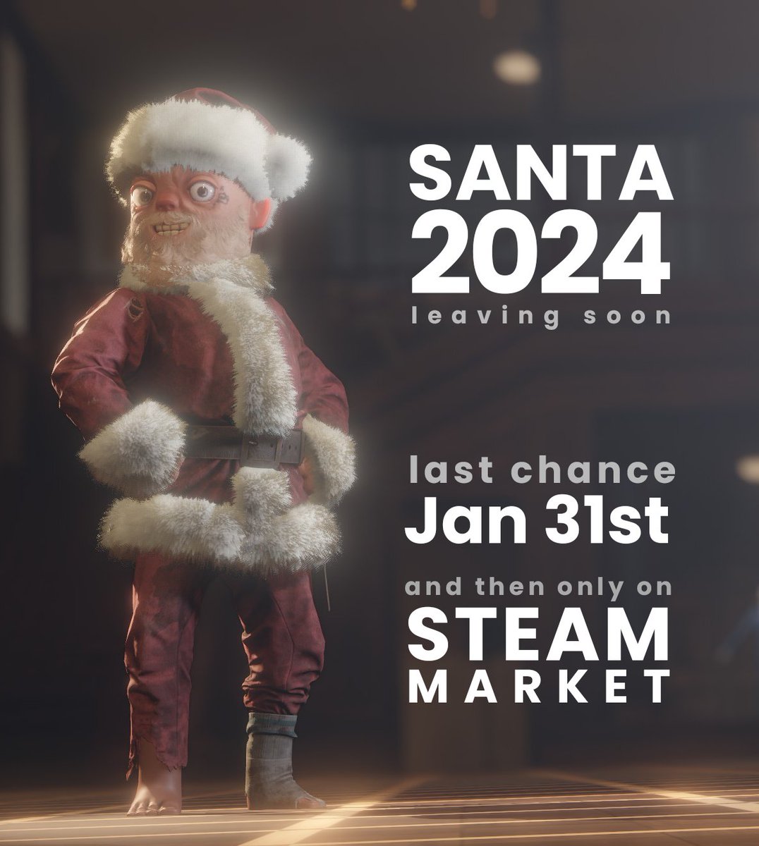 The Santa 2024 outfit will be removed from the store in 2 days, and won't be sold again. After then it will only be available in the community marketplace!