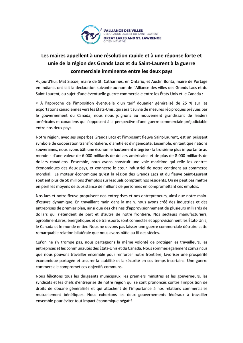 Great Lakes and St. Lawrence Cities Initiative tweet media