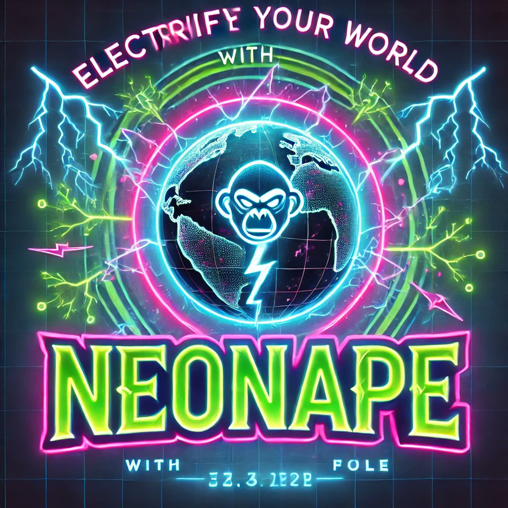 NeonApeFam's tweet photo. 🌟 Electrify your world with NeonApe!
⚡ The surge is real, and we’re powering up the crypto jungle with unstoppable energy🚀
👉 Join the tribe: https://t.co/HoTNabwhhB
🔥 Don’t wait—be part of the neon revolution today!

#NeonApe  #Crypto  #memecoin #CryptoMemeCoin #bitcoins https://t.co/XXTBsToKB3