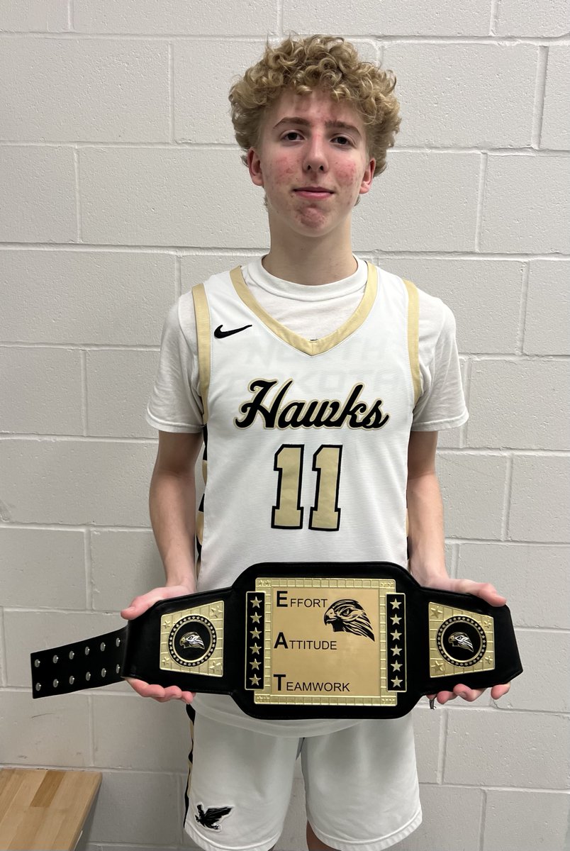 Hawks bounce back and go 3-0 on the night vs Fargo South.

C 79-33 W
JV 80-52 W
V 96-84 W

Owen Terras had a monster game off the bench for us and brings home the #EAT belt!