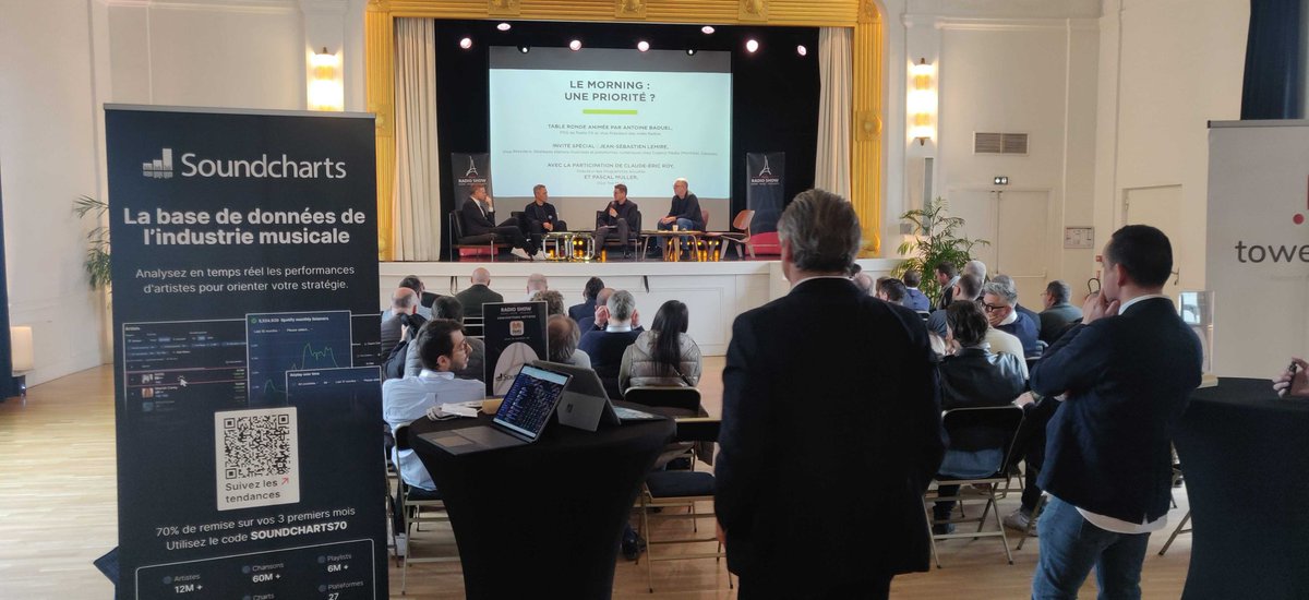 📻 Soundcharts for radio programmers

🔎<a href="/soundcharts/">Soundcharts</a> helps radios streamline programming decisions with data-driven insights on songs, artists, and trends!

Proud to support the <a href="/LesIndesRadios/">Les Indés Radios</a> convention at <a href="/parisradioshow/">Paris Radio Show</a>!

#Radio #MusicData #Soundcharts