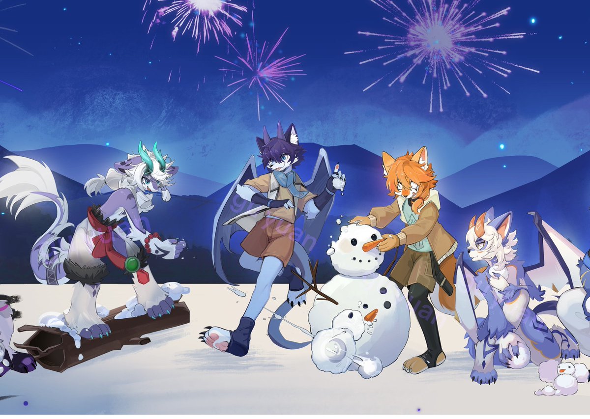 打雪仗，雪人唯一受害者