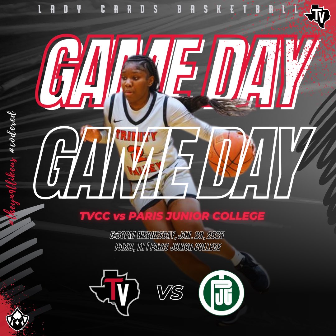 🏀 IT’S GAME DAY‼️🏀
🆚 Paris Junior College
📍 Paris Junior College | Paris, TX
⏰ 5:30PM CT 
📺 youtube.com/live/Pfw-3Ebc7…
#TheyN9tLikeUs #CODERED 😈👏