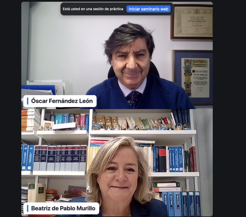 Ya estamos preparados. <a href="/oscarleon_abog/">Óscar Fernández León</a> y <a href="/BeatrizDePablo5/">Beatriz De Pablo Murillo</a> ultiman la ponencia sobre lfas claves para "fortalecer el informe oral desde la perspectiva de la oratoria forense (orador, auditorio y alegato)".
✅Apúntate si no lo has hecho. Y somos más de 700😯:aeafa.es/conferencias-a…