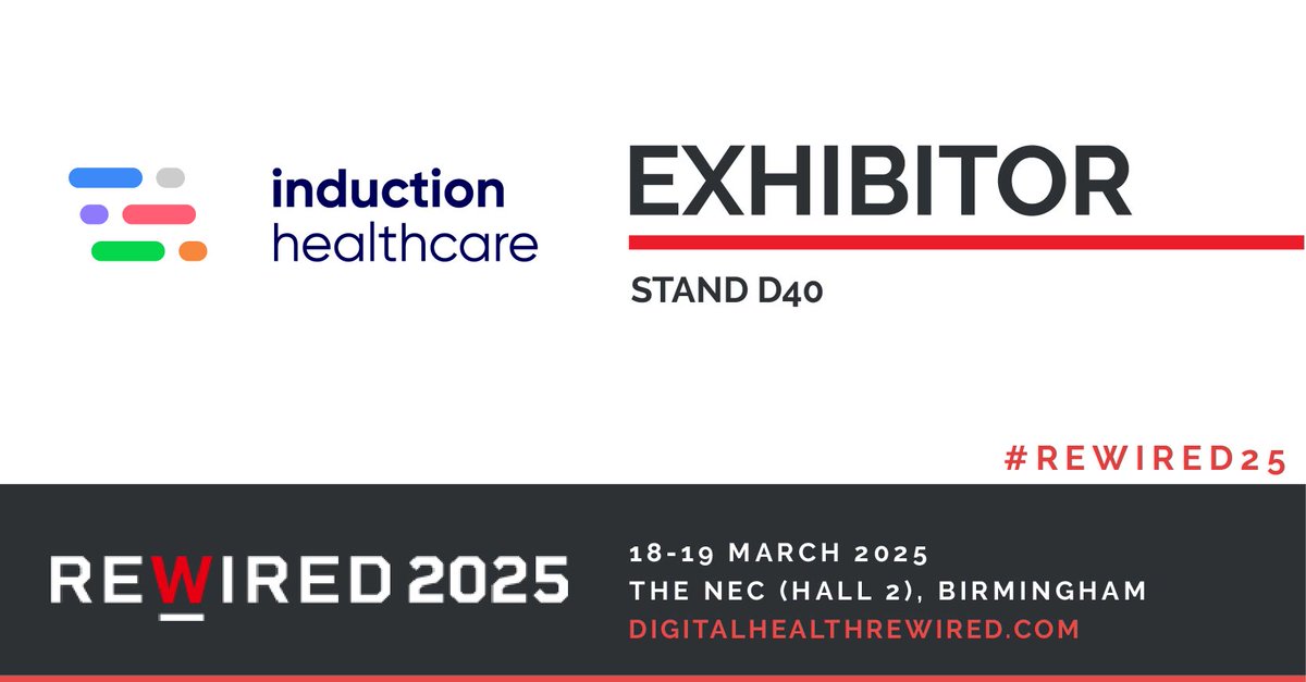 Induction Healthcare Group (@inductionhq) on Twitter photo ✨ Join us on stand D40 at the <a href="/DHRewired/">Digital Health Rewired</a> event on 18-19 March, NEC. This event brings together the diverse digital health community for an unmissable programme, featuring digital NHS best practice presentations and numerous networking opportunities. 🔗digitalhealthrewired.com. ✨ Join us on stand D40 at the <a href="/DHRewired/">Digital Health Rewired</a> event on 18-19 March, NEC. This event brings together the diverse digital health community for an unmissable programme, featuring digital NHS best practice presentations and numerous networking opportunities. 🔗digitalhealthrewired.com.