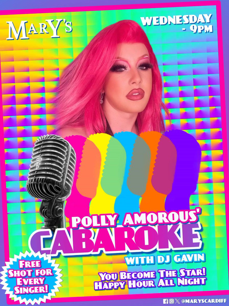 We are SO READY for CABAROKE with Polly Amorous and DJ Gavin TONIGHT 🕺🏻🫶🎙

🔥 Kicking off from 9:00PM
🎙 Become the star of the stage
🍺 Drinks offers
🤩 Free shot for every singer 
💃 spin the wheel
🥸 Get those bangers on 

Let’s goooooooo