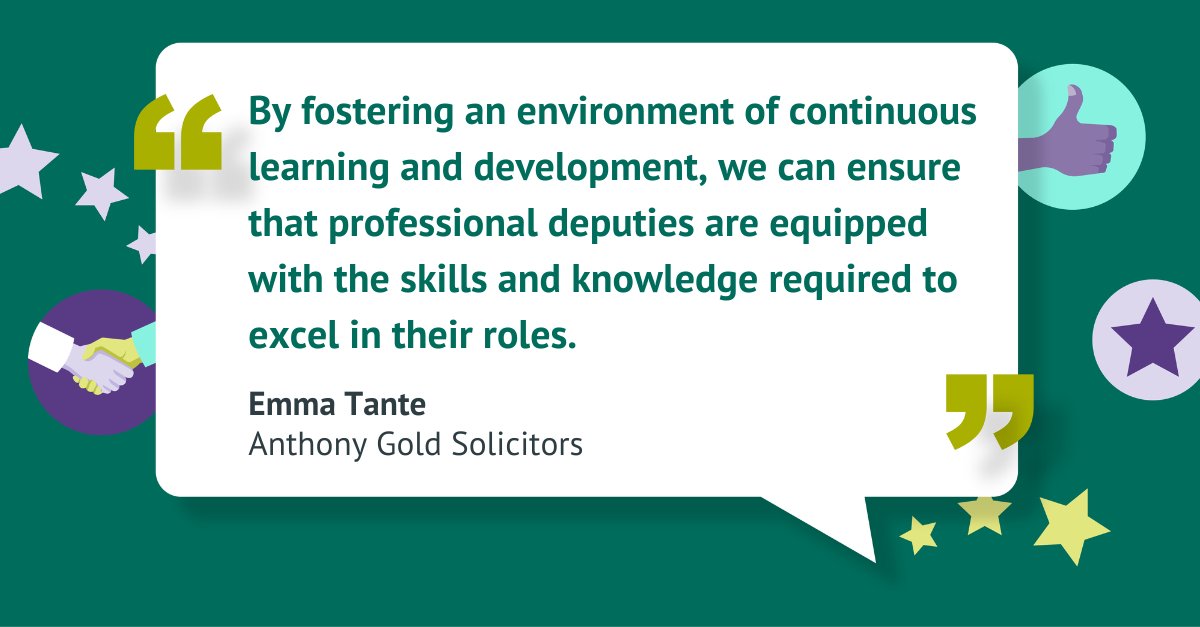 The PDF Accreditation Programme was launch at the end of 2024 and many of our members have already signed up.

Visit our website to find out more about how the programme can benefit you. deputiesforum.co.uk/network-news/p…

#PDFAccreditation
#ProfessionalDeputies