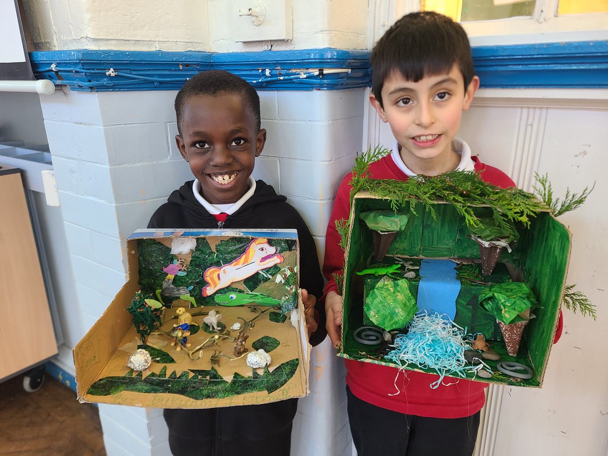 Look at this amazing rainforest homework from some of our Year 4s!